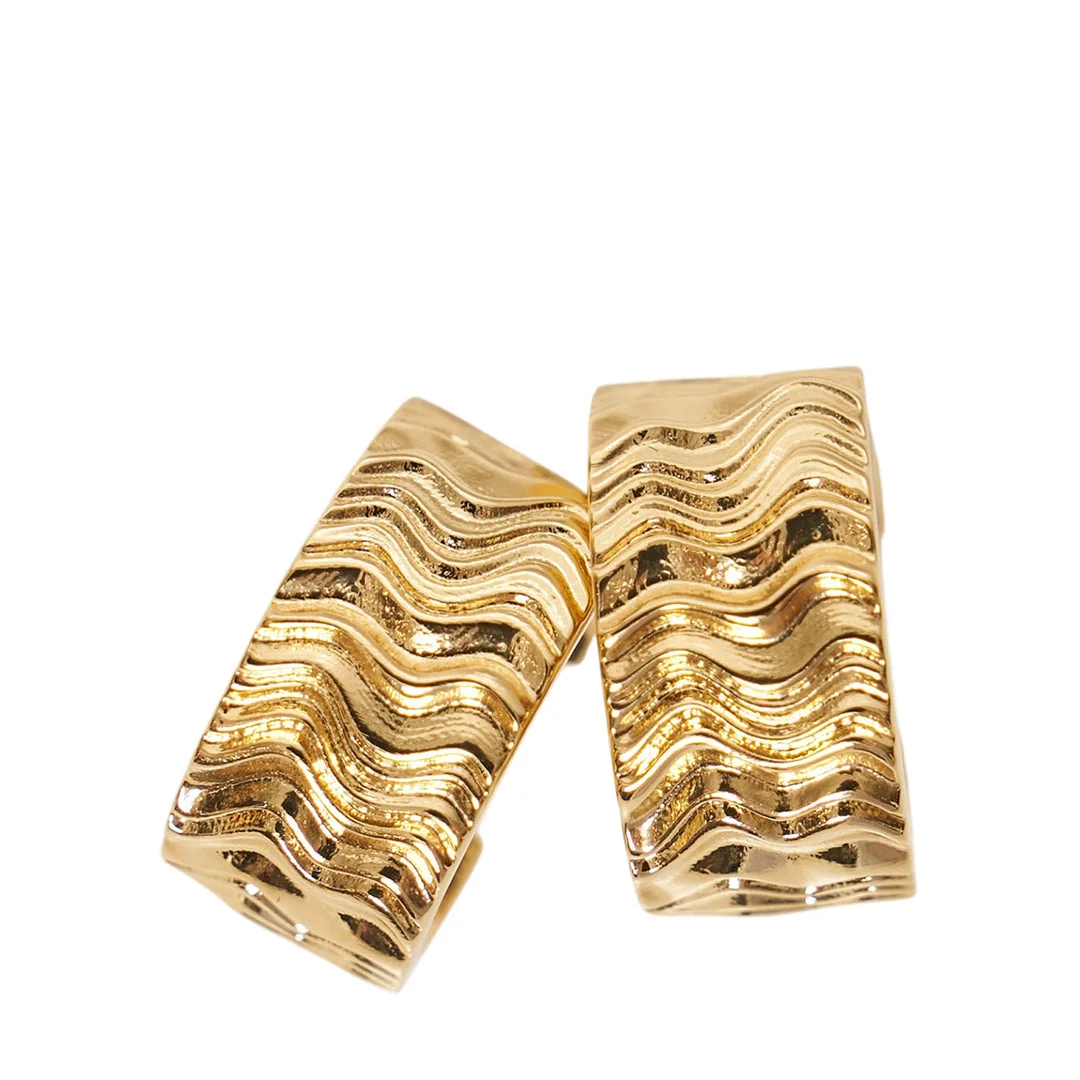 Eco Brass Gold Earrings - 1