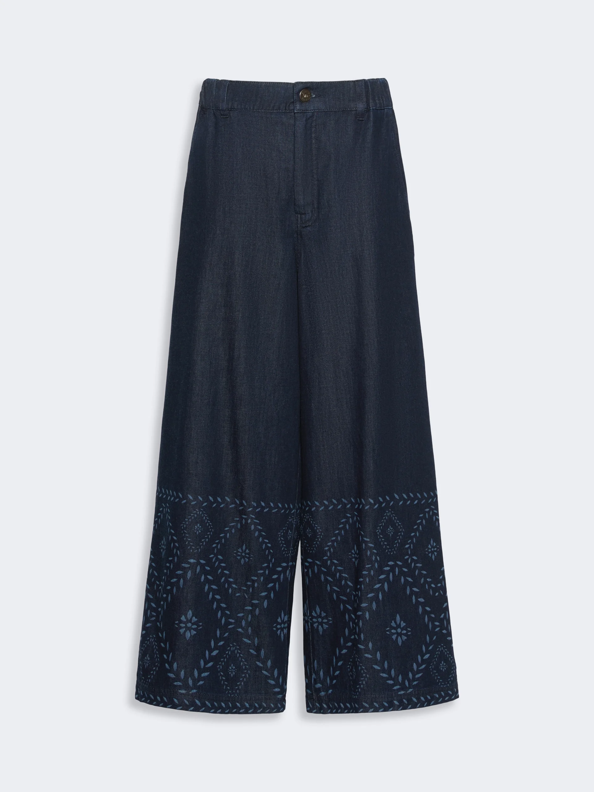 LAMPADA Laser-cut denim jeans - NAVY - 1