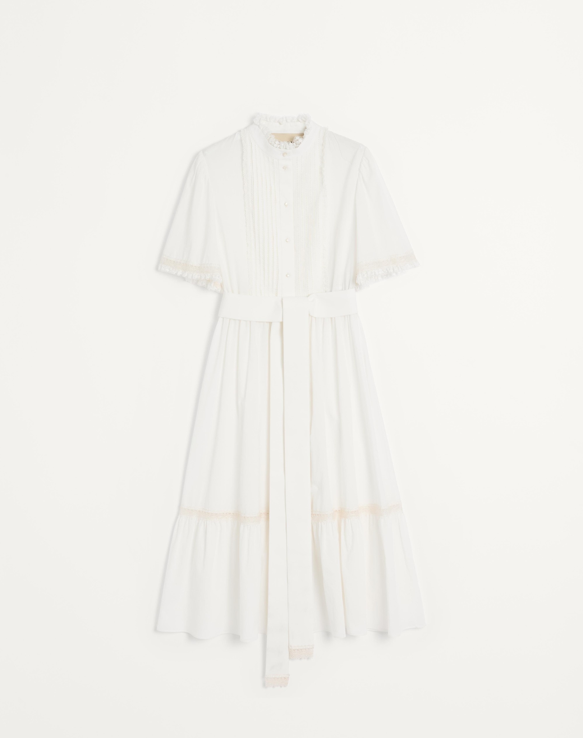 MIDI DRESS IN COTTON MUSLIN - 1