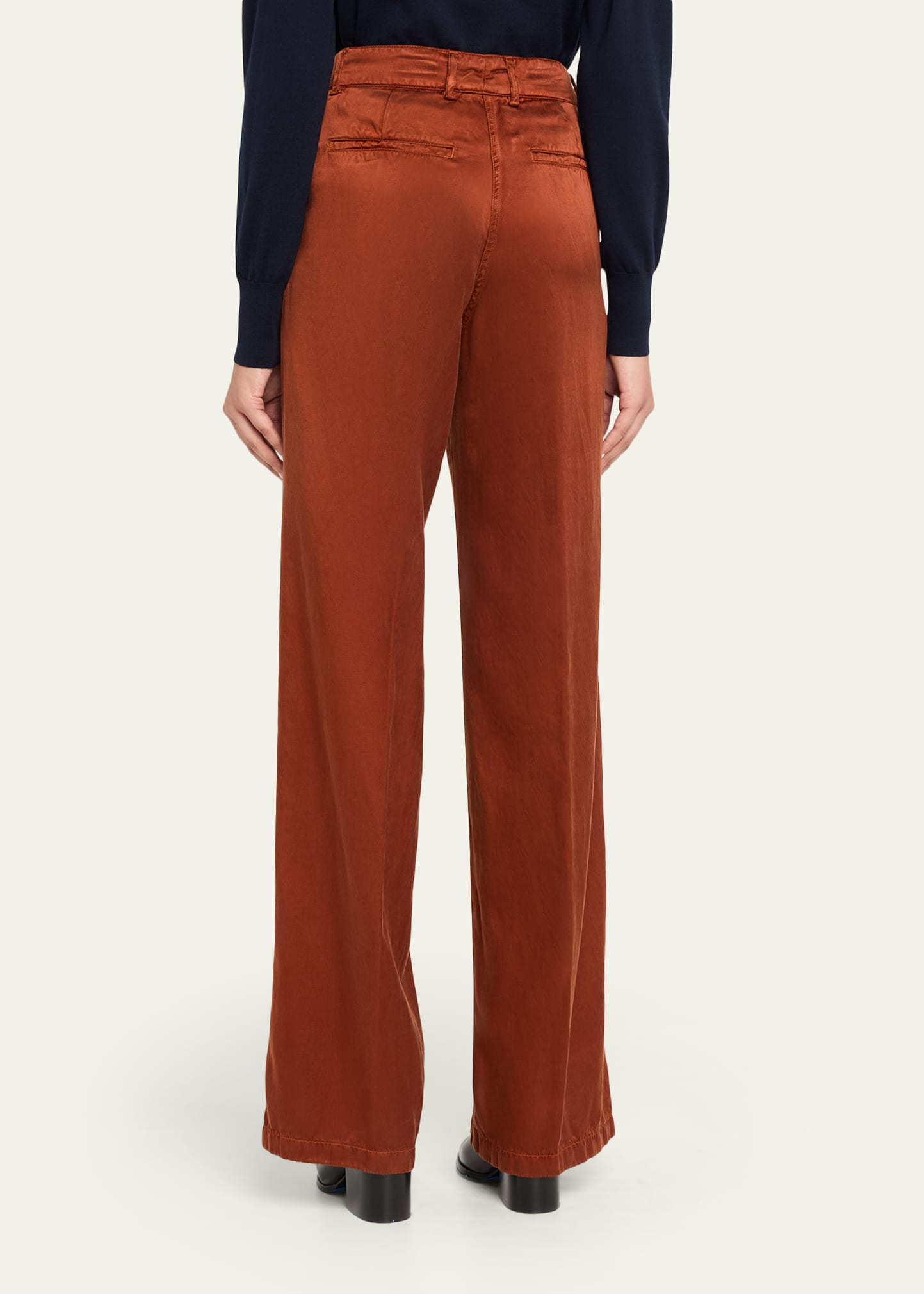 Paxy Wide-Leg Satin Pants - 3