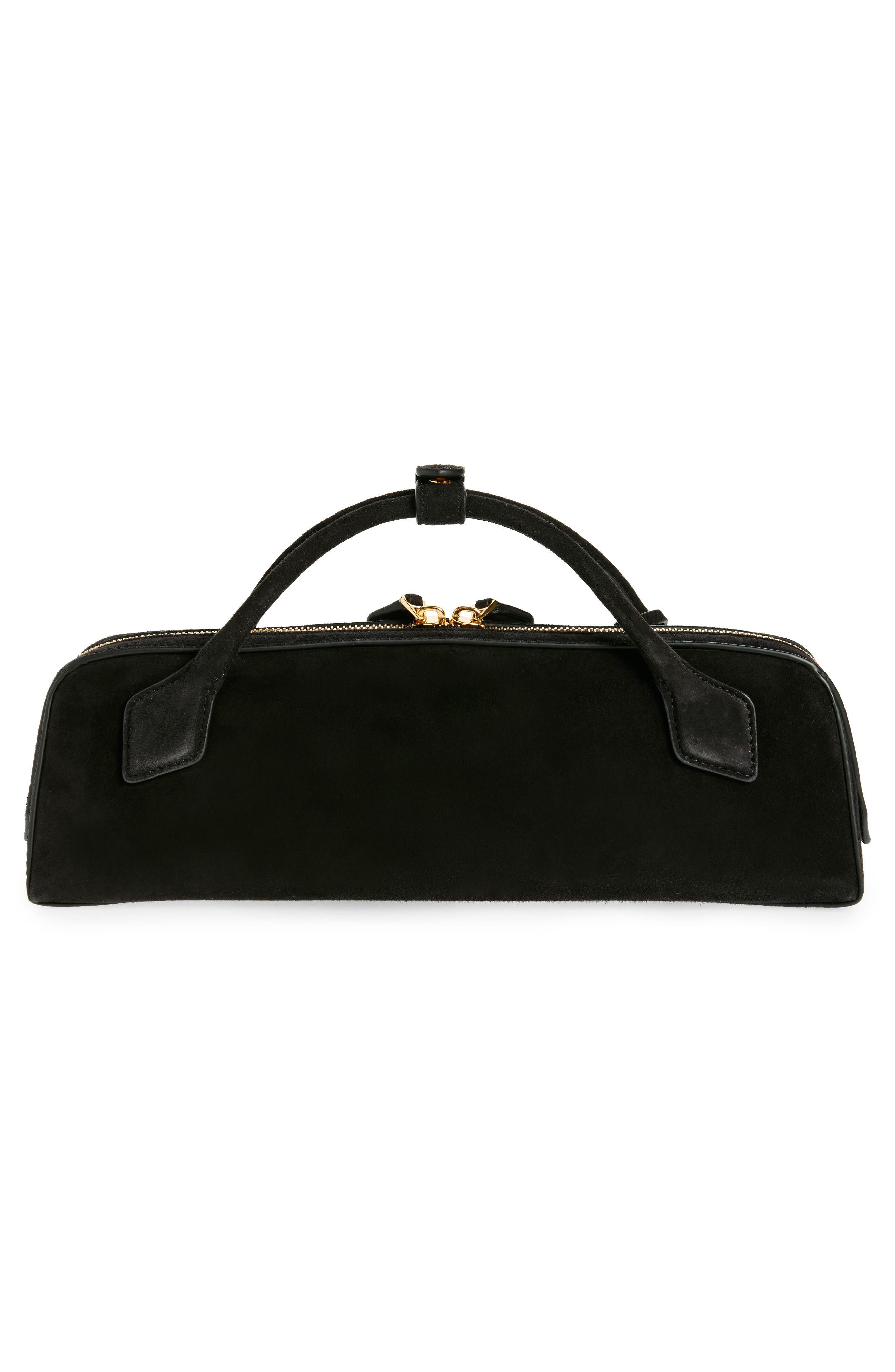 Alaïa Le Teckel Suede East/West Clutch in Noir at Nordstrom - 2