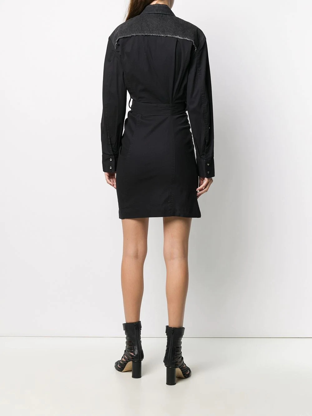 belted shirt dress - 4