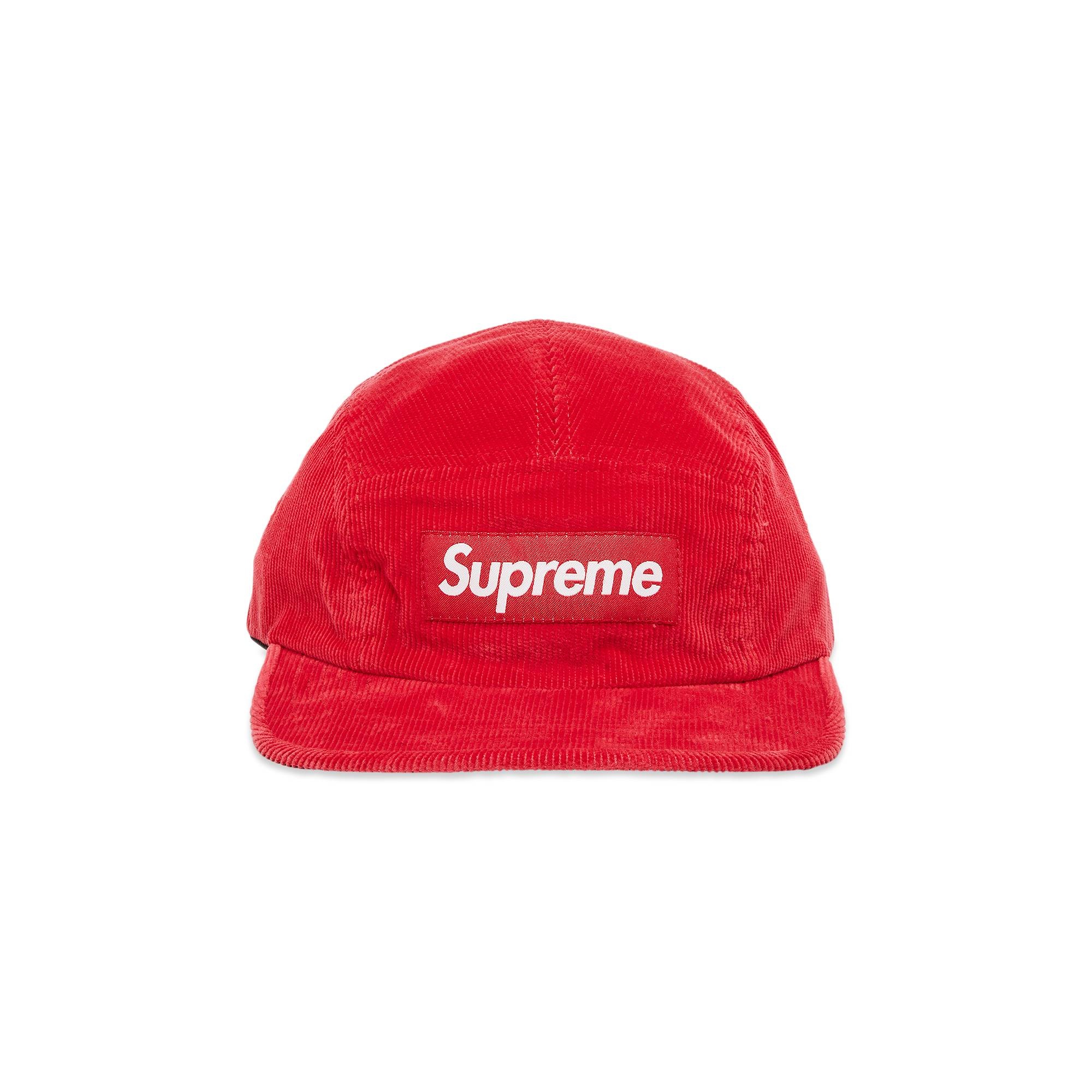 Supreme Corduroy Camp Cap 'Red' - 1