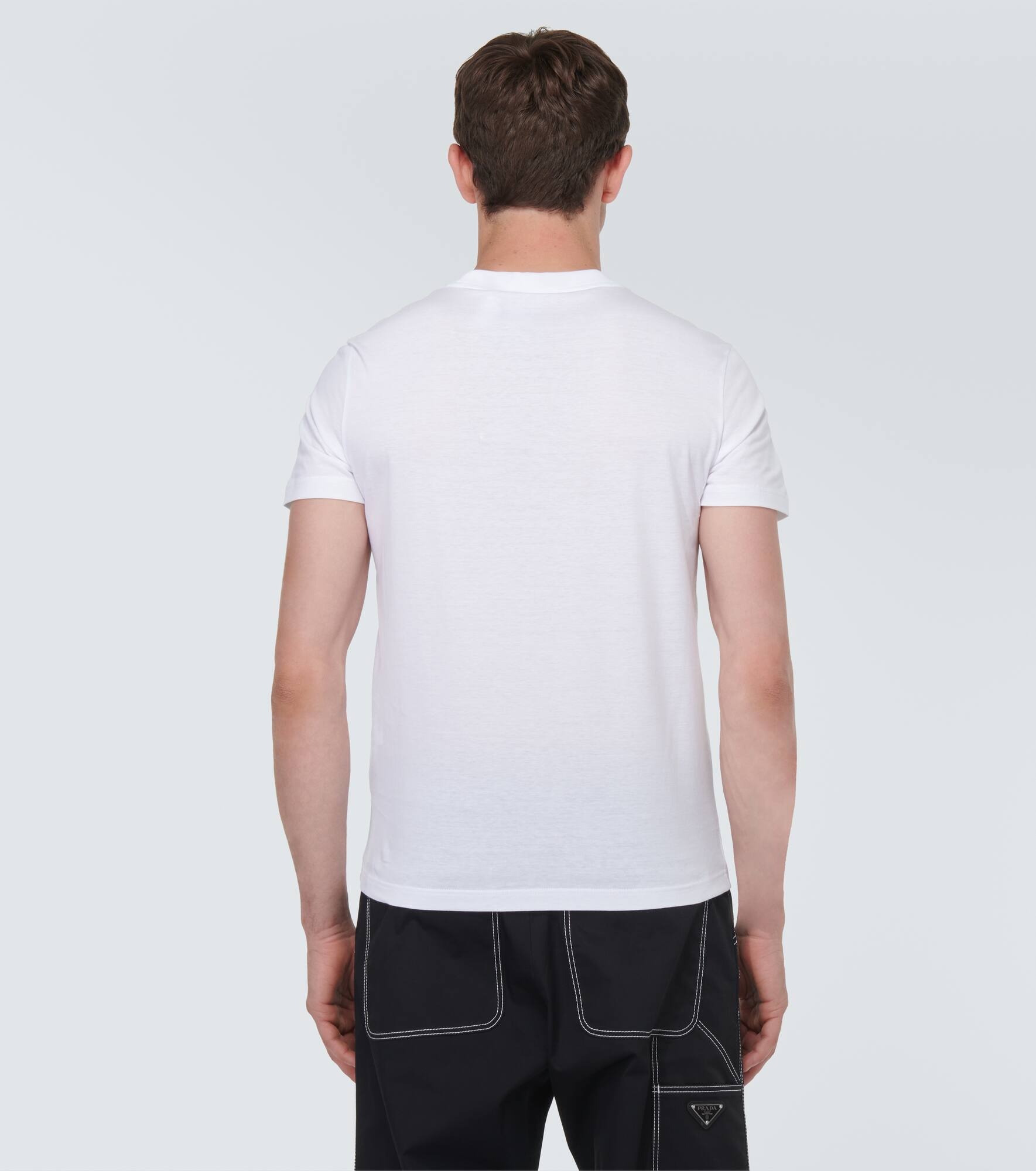 Embellished cotton T-shirt - 4