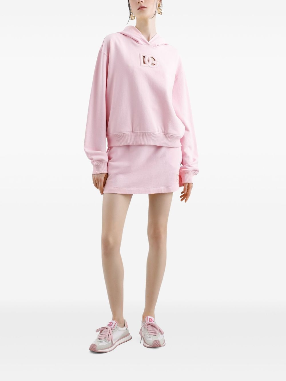 embossed-logo hoodie - 2