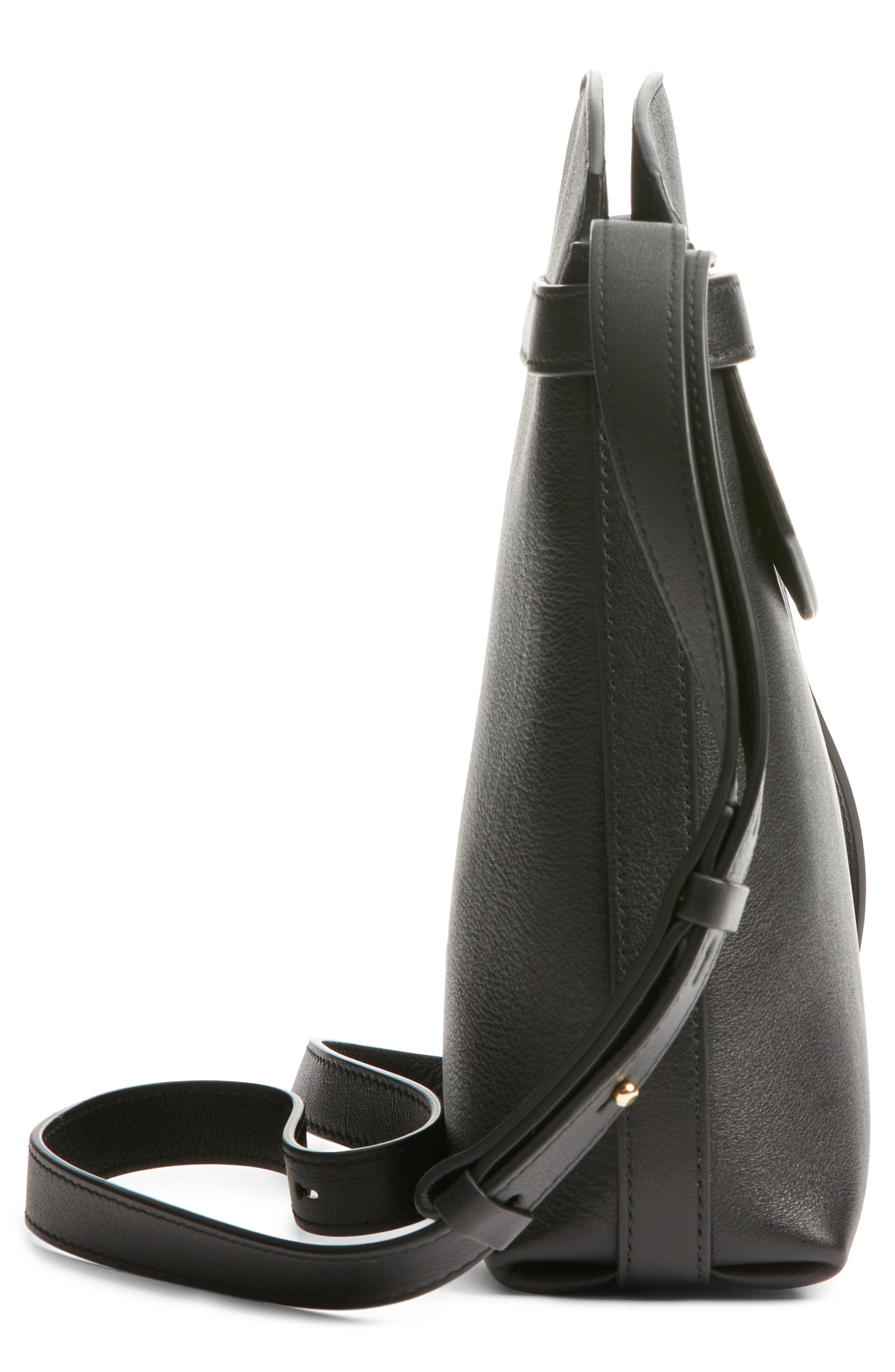 FERRAGAMO Hug Leather Crossbody Bag in Black at Nordstrom - 5