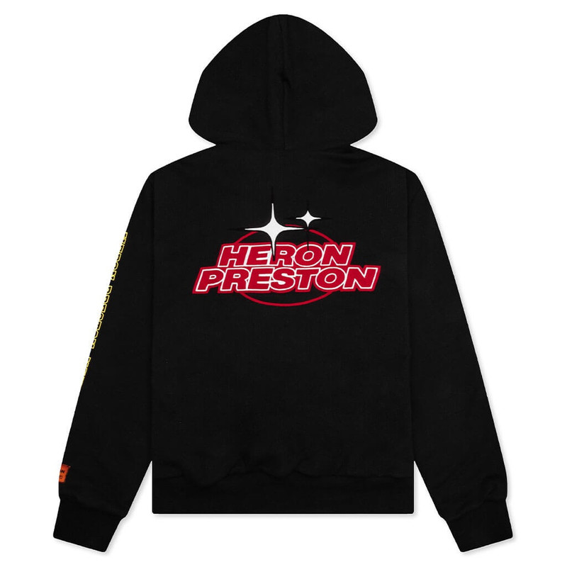 Heron Preston SPONSOR O/S HOODIE - BLACK/RED outlook