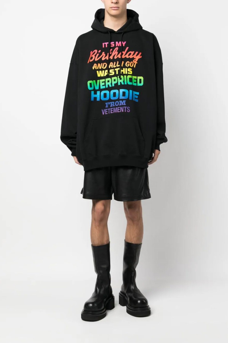 VETEMENTS Overpriced birthday hoodie outlook