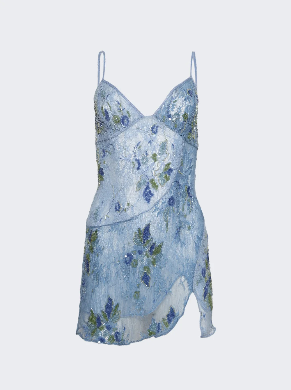 Embroidered Fairy Dress Blue - 1