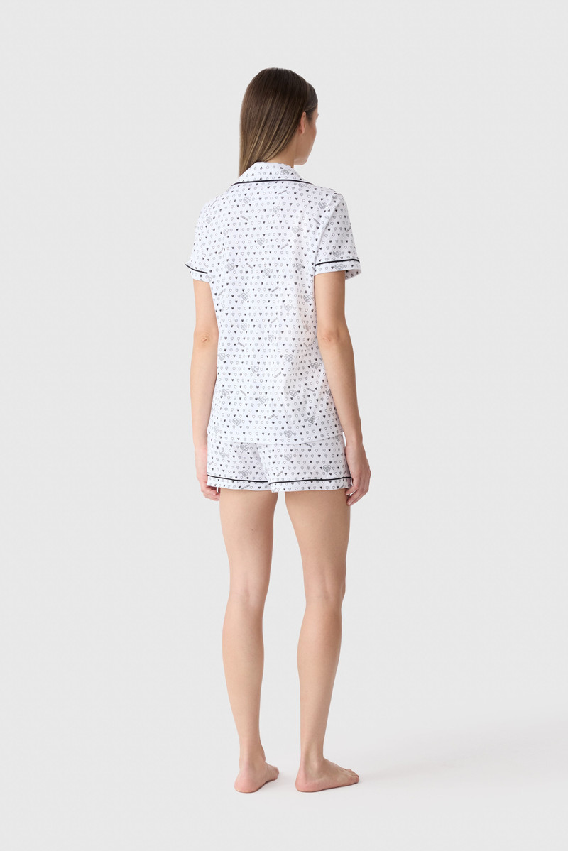 Short Sleeve Cotton Polo Pajama Set — MACKAGE x Roller Rabbit 4