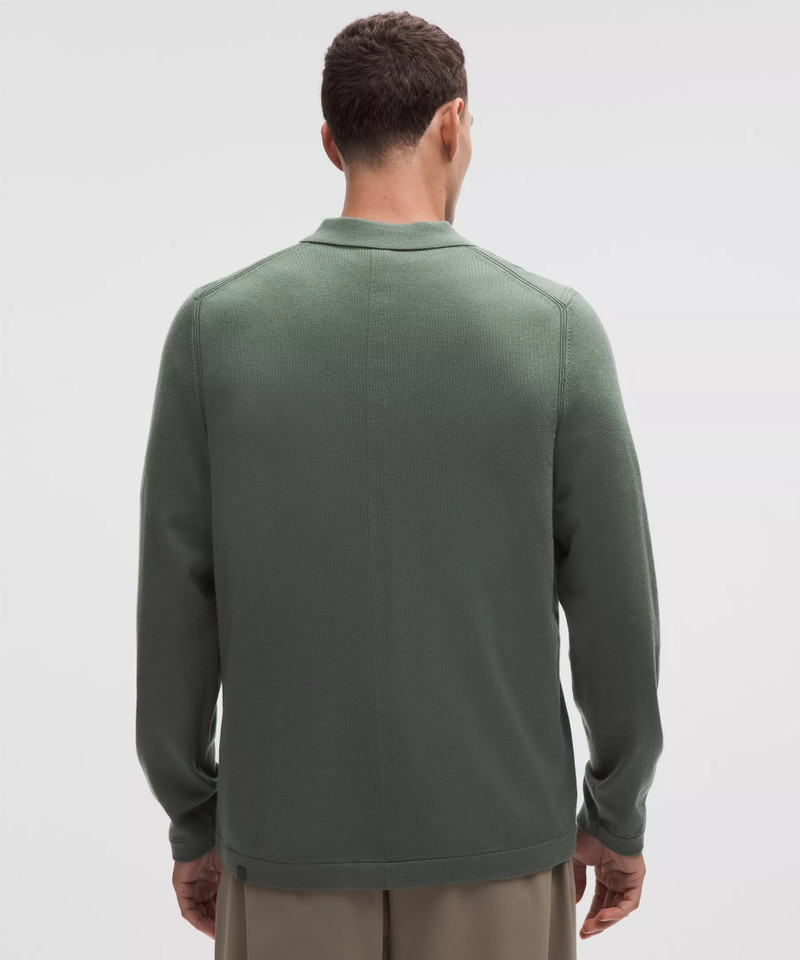New Venture Long-Sleeve Knit Polo Shirt 3