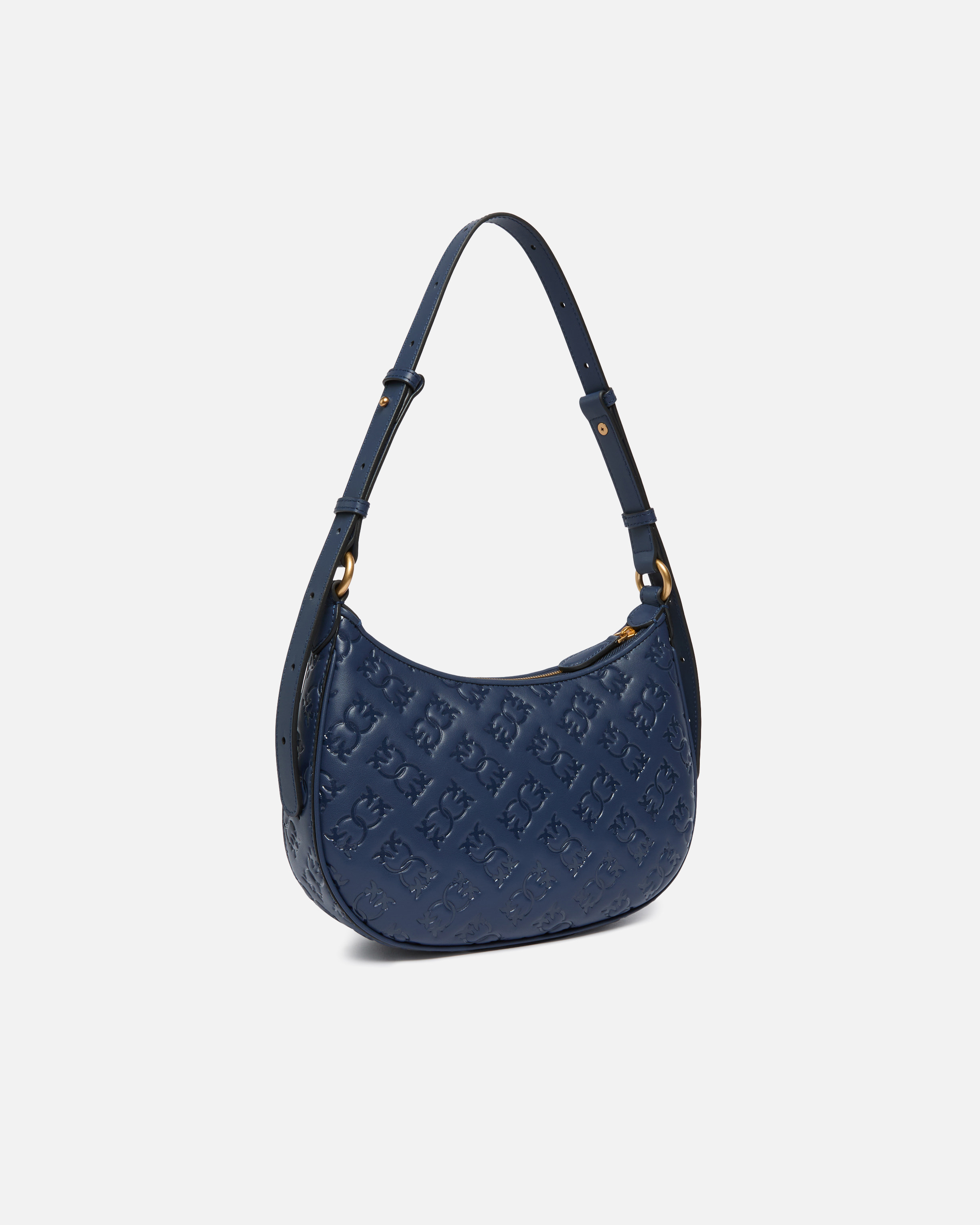 SMALL HALF MOON SHOULDER BAG WITH LOVE BIRDS LOGO - 2