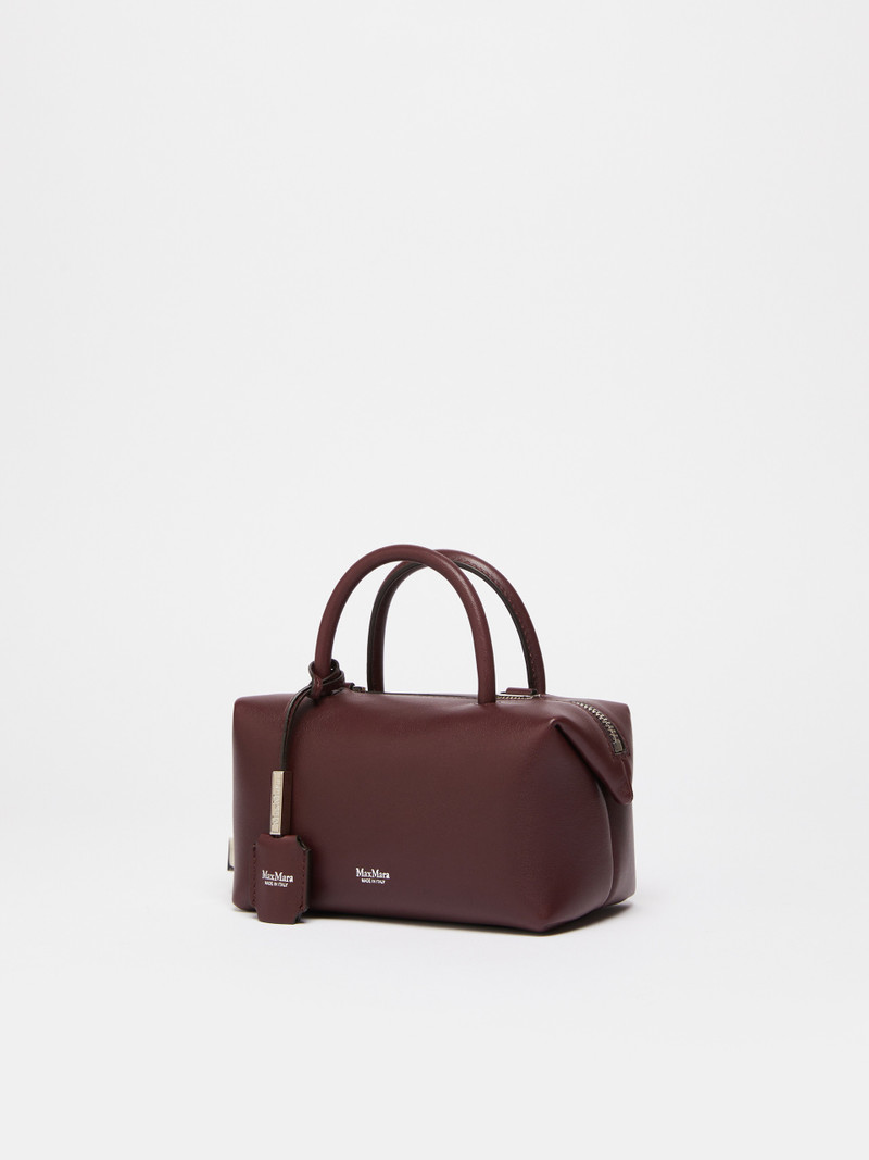 Max Mara HOLDALLS Small natural leather bowler bag outlook