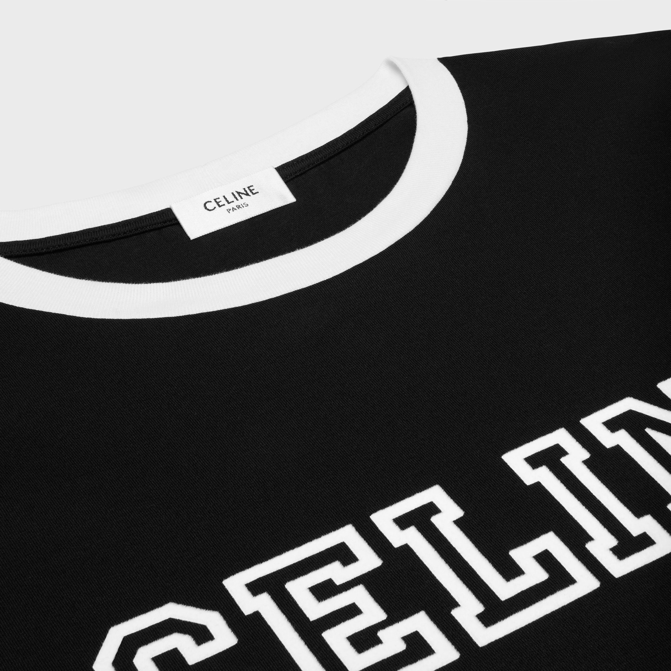 celine loose t-shirt in cotton jersey - 3