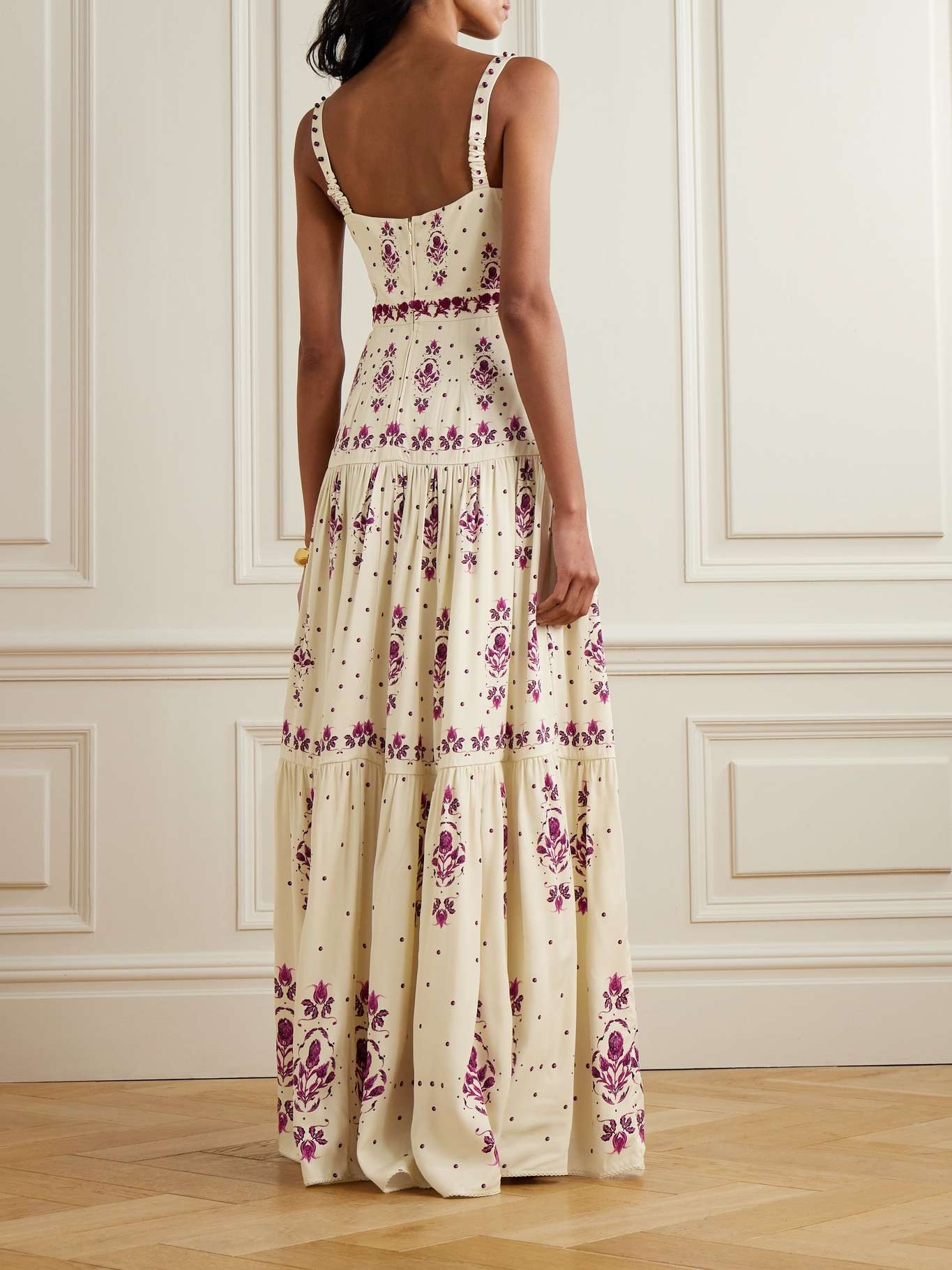 Lima Relato embroidered recycled-faille maxi dress - 3