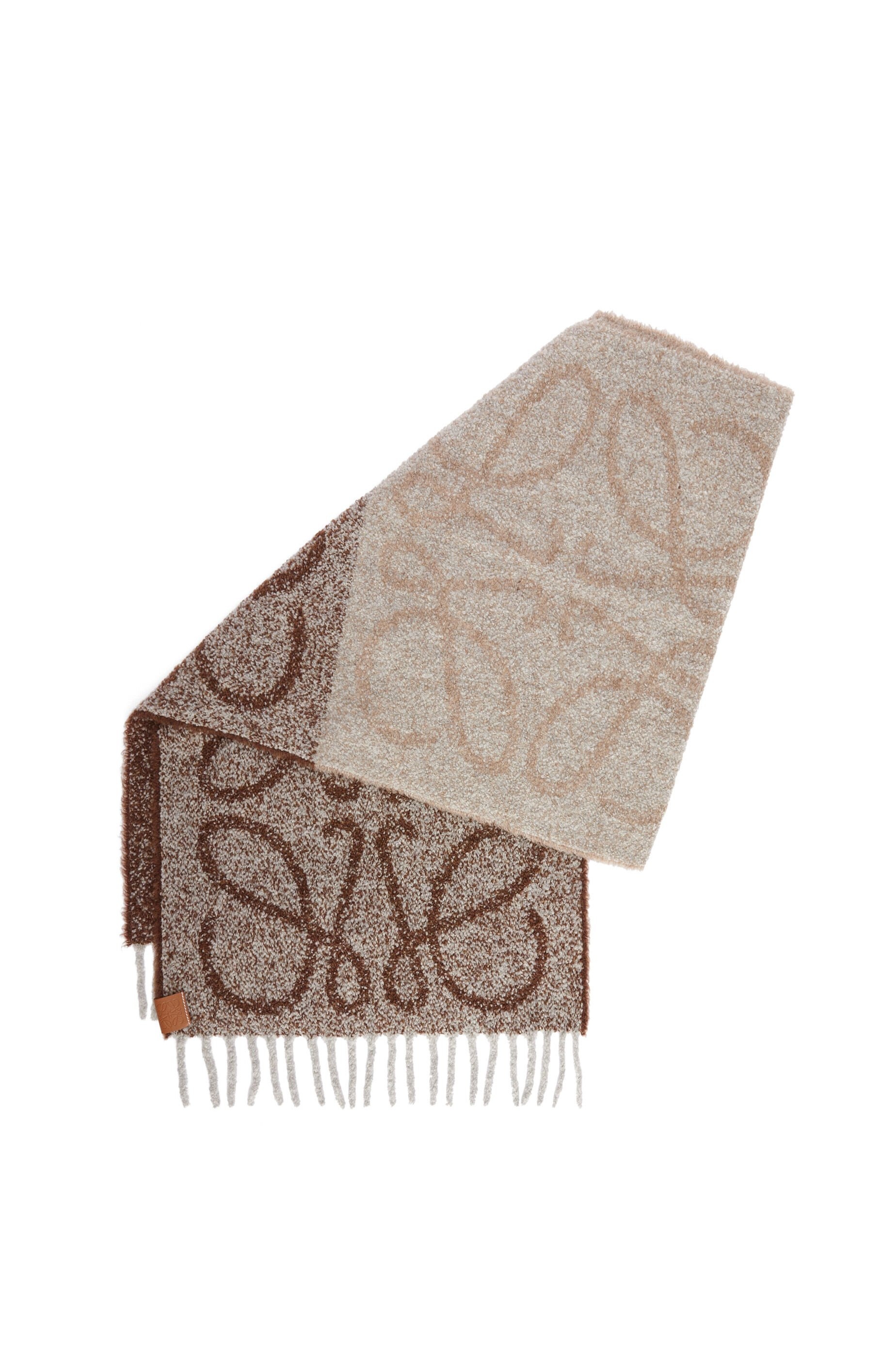 Anagram scarf in alpaca and wool - 4