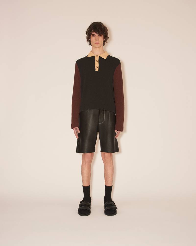 Nanushka SABER - Terry cloth top - Colourblock dark outlook
