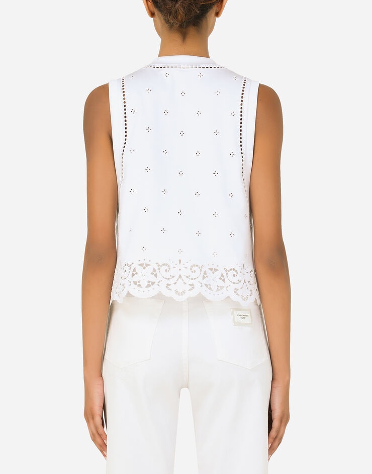 Interlock tank top with DG embroidery - 2