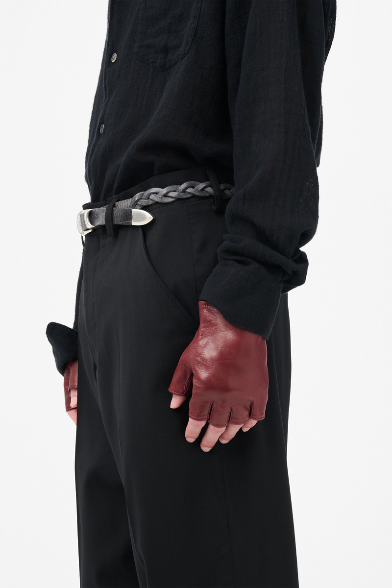 Biker Glove Currant Red Nappa 4