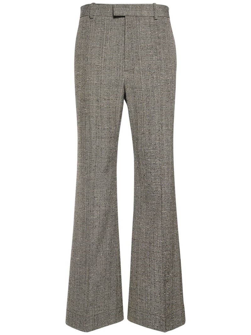 Bottega Veneta Flared silk & viscose pants | luisaviaroma