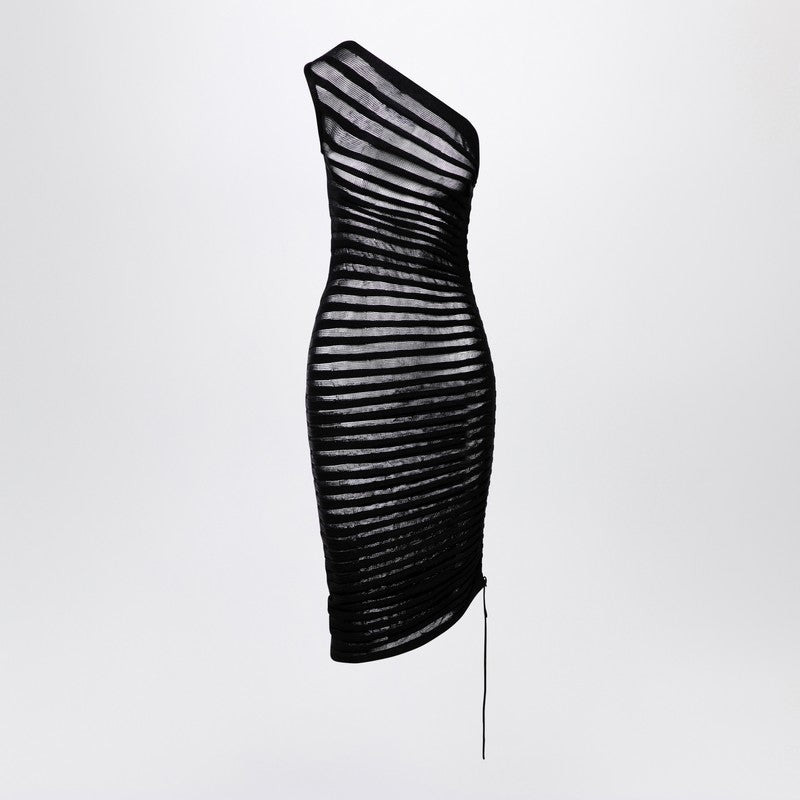 Alaia Black Asymmetrical Skeleton Dress Women - 2