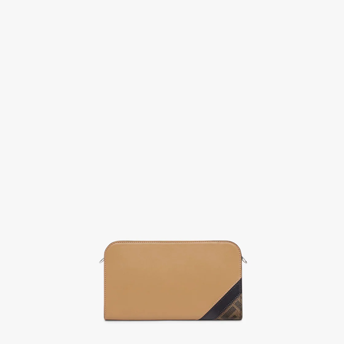 Wearable wallet with button fastening. The cross-body strap with FENDI lettering is adjustable and d - 3