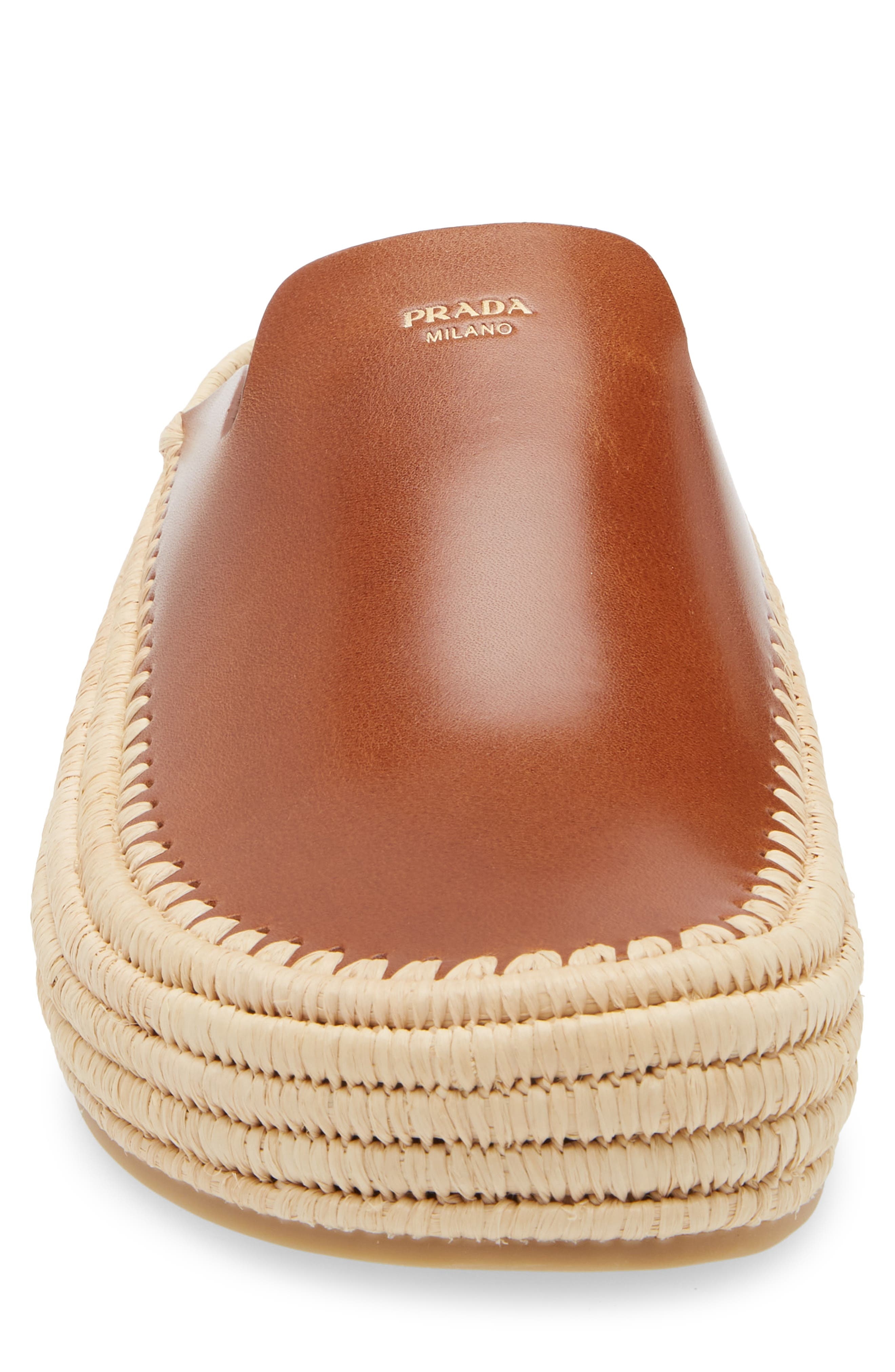 Prada Espadrille Mule in F0046-Cognac at Nordstrom - 4