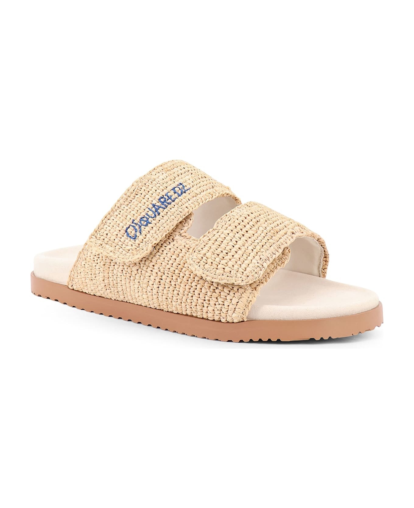 DSQUARED2 Dsquared2 Summer Lovers Natural Rafia Sandals