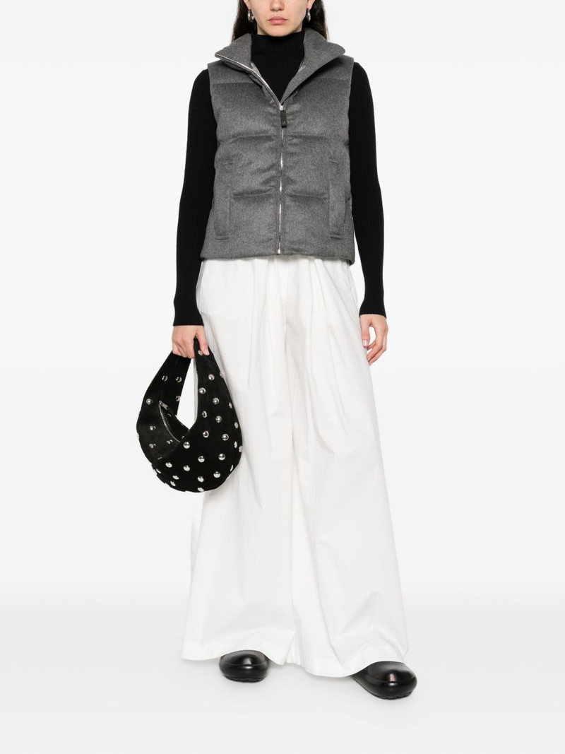 Max Mara zipped puffer gilet outlook