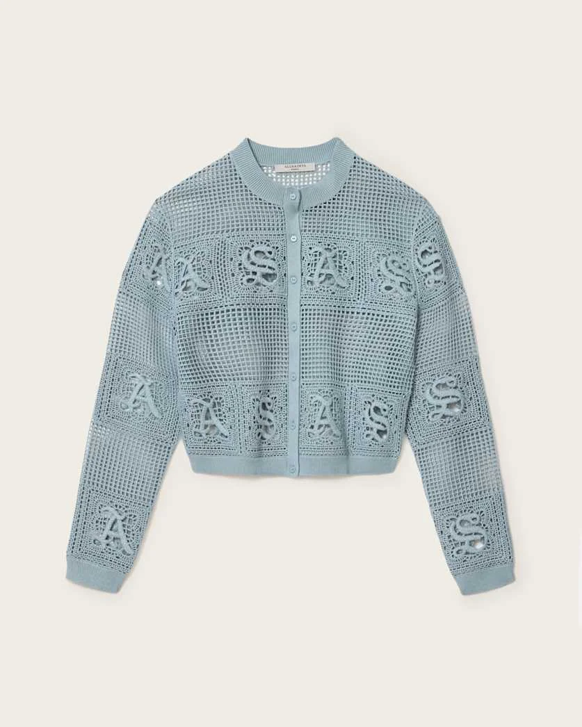 KYRA OPEN KNIT CROCHET CARDIGAN - 1