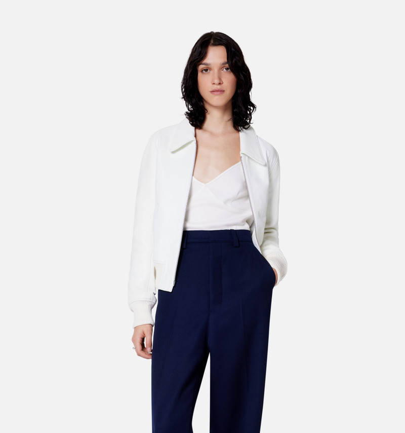 Zipped Leather Jacket 3