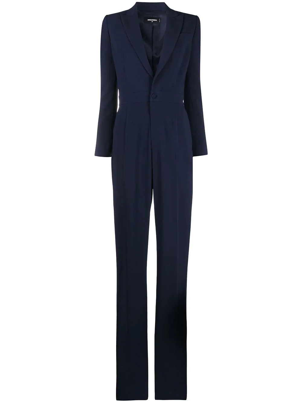 tailored V-neck jumpsuit - 1