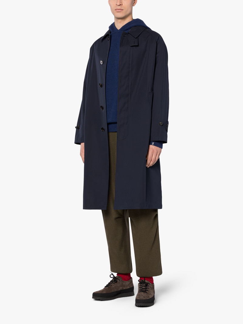 SELWYN NAVY COTTON OVERCOAT 4