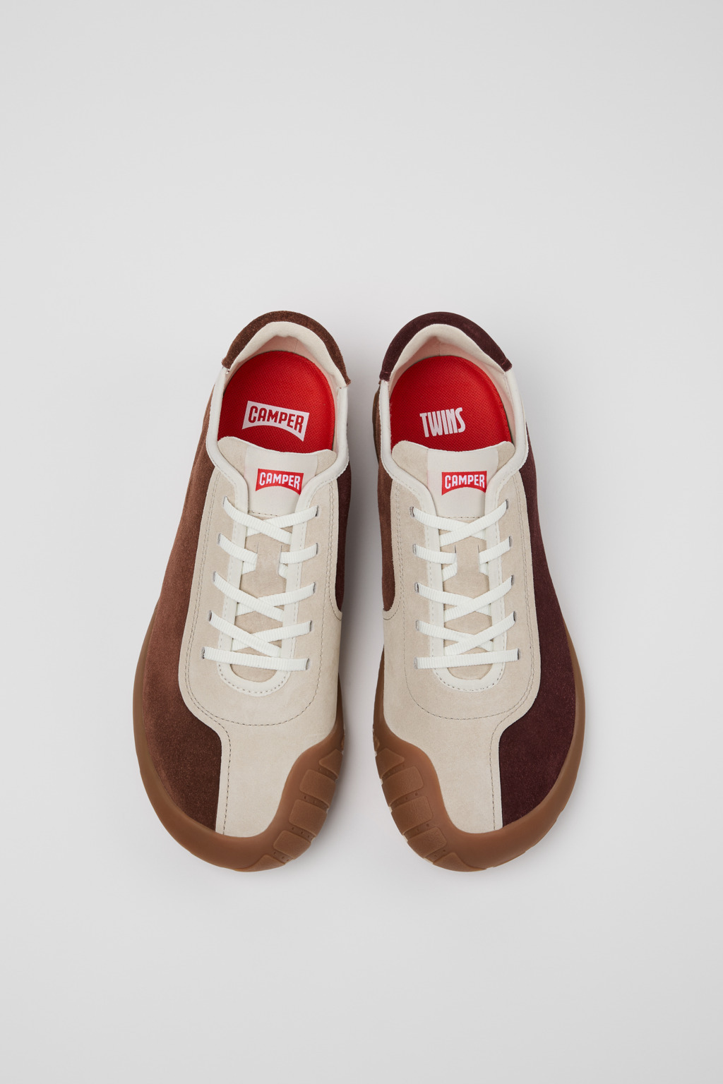 Multicolor Suede and Nubuck Sneakers for Men. - 4