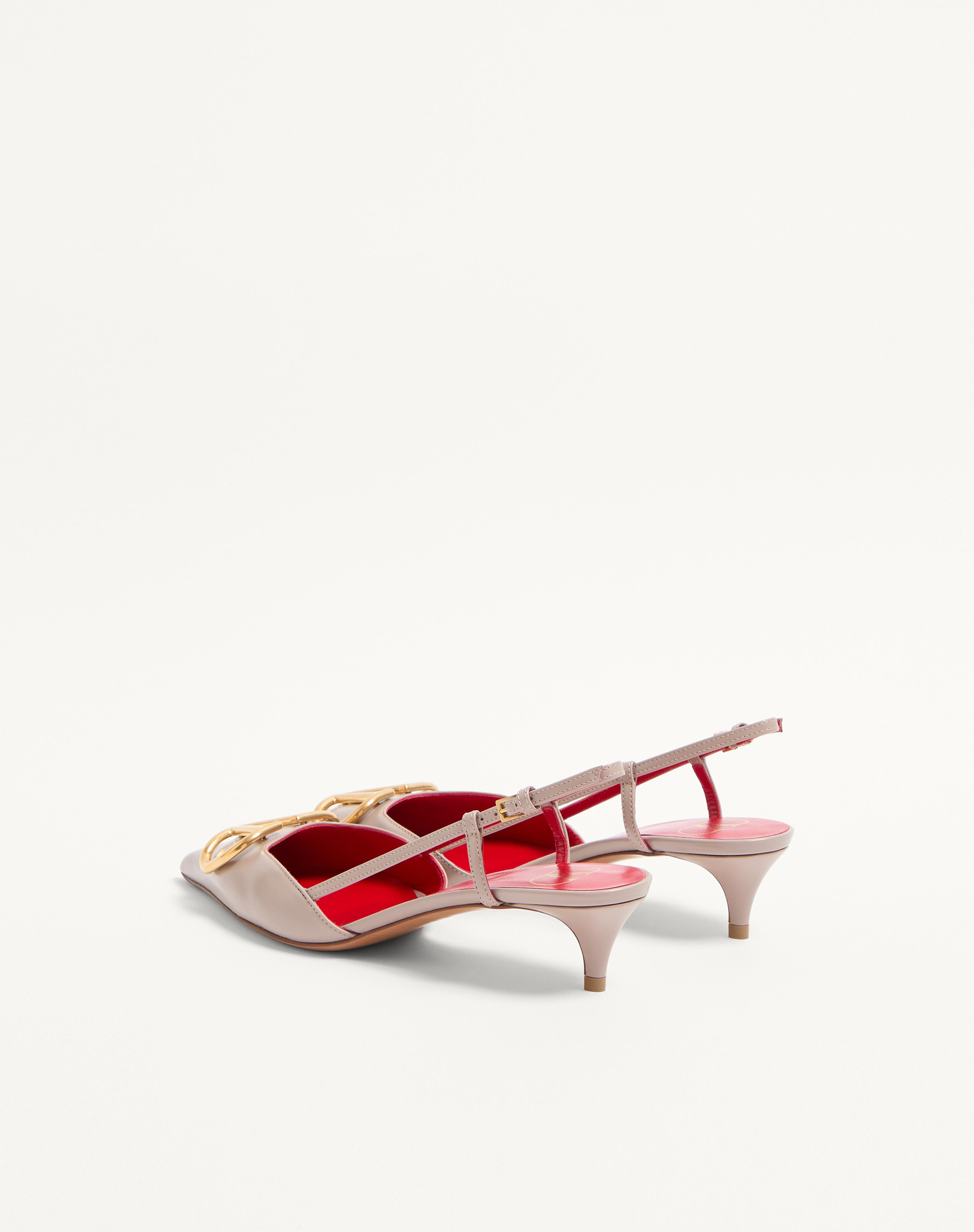 VLOGO SIGNATURE CALFSKIN SLINGBACK PUMP 40MM / 1.6 IN. - 5