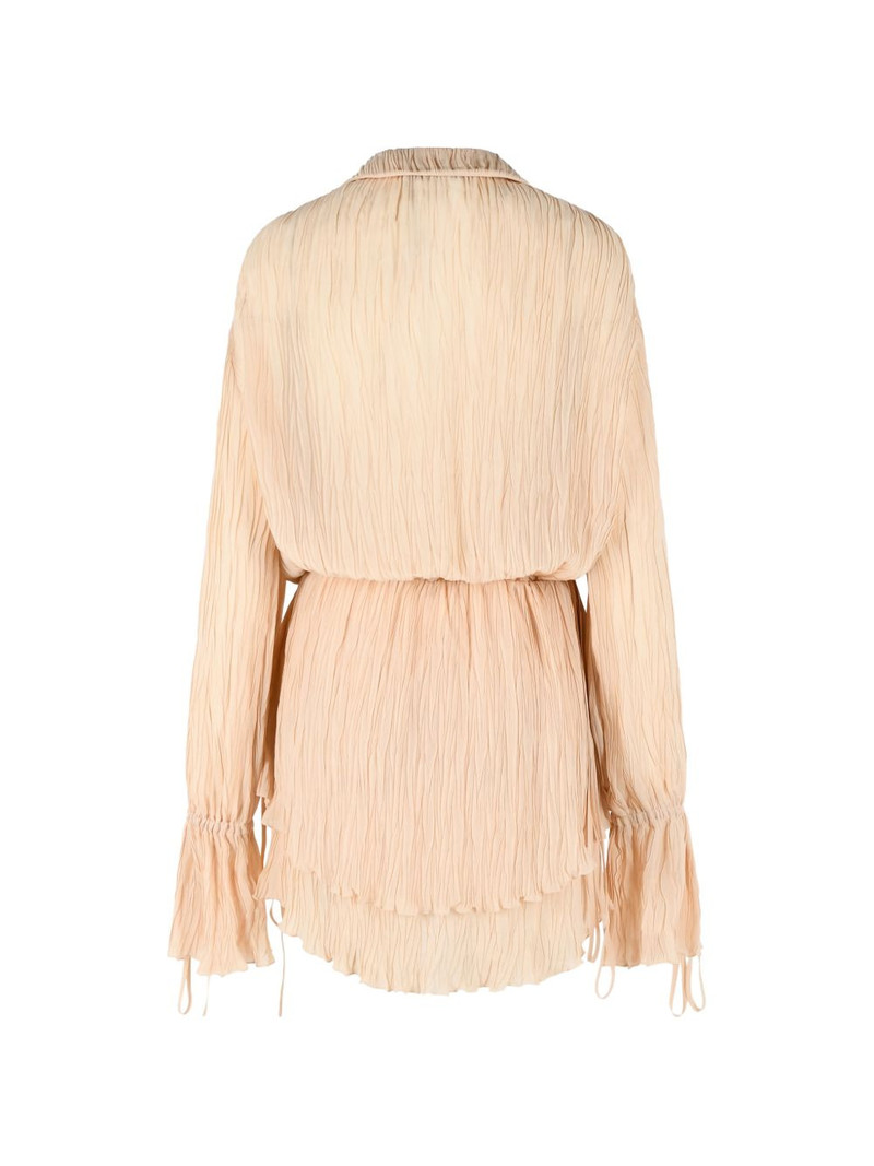 Blumarine belted pleated mini dress outlook