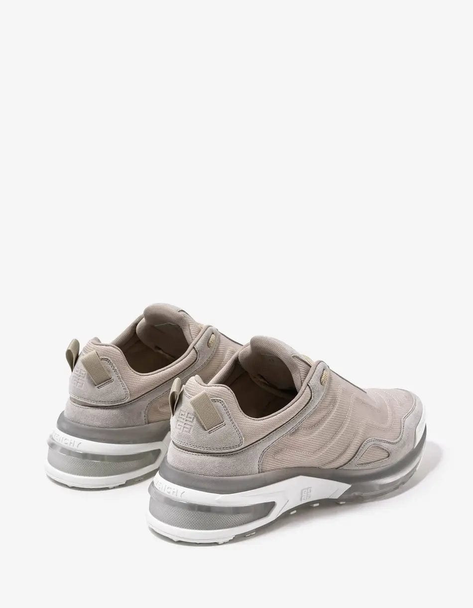 Givenchy Cream Giv 1 Leather & Mesh Trainers - 2