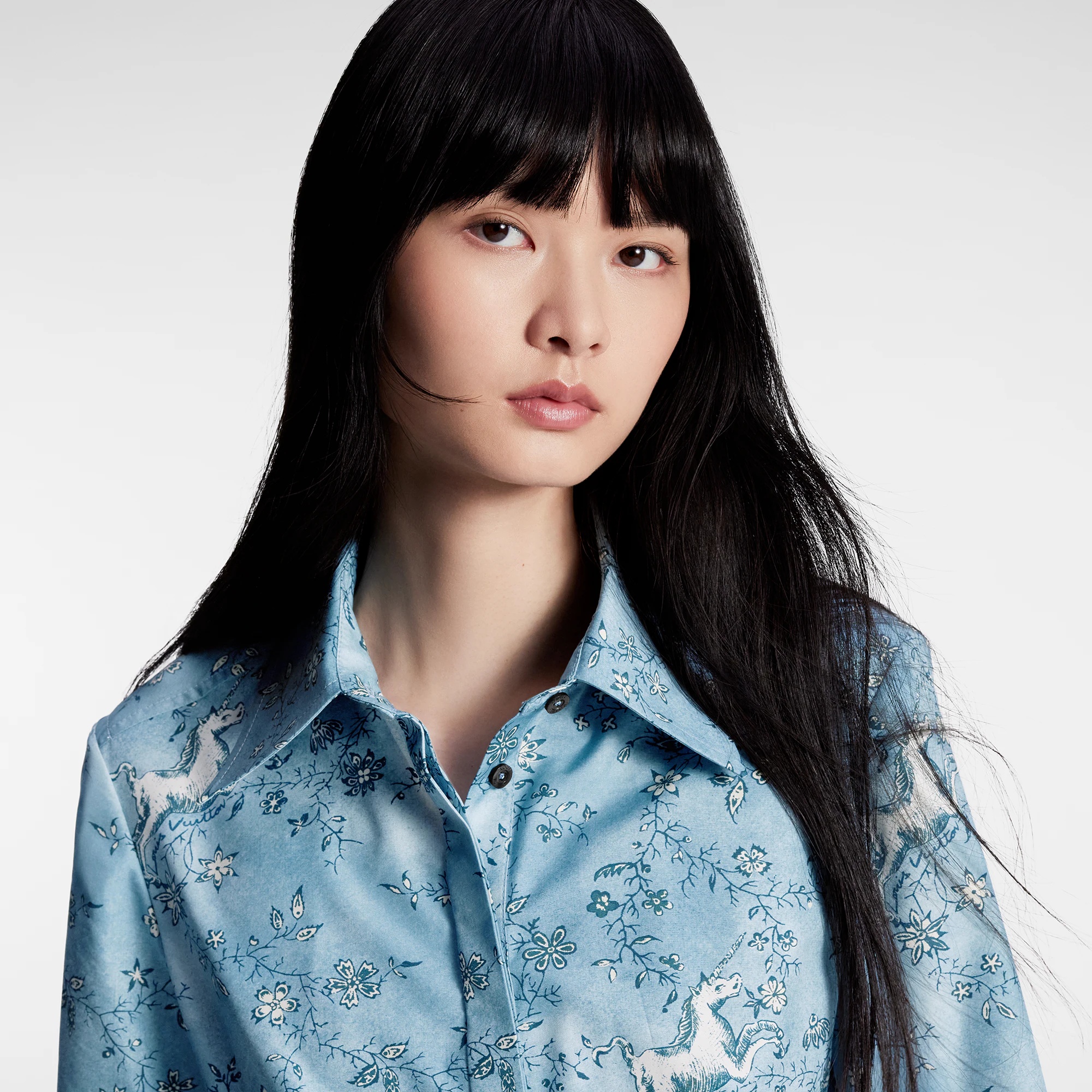 Unicorn Print Belted Shirt Dress - 2