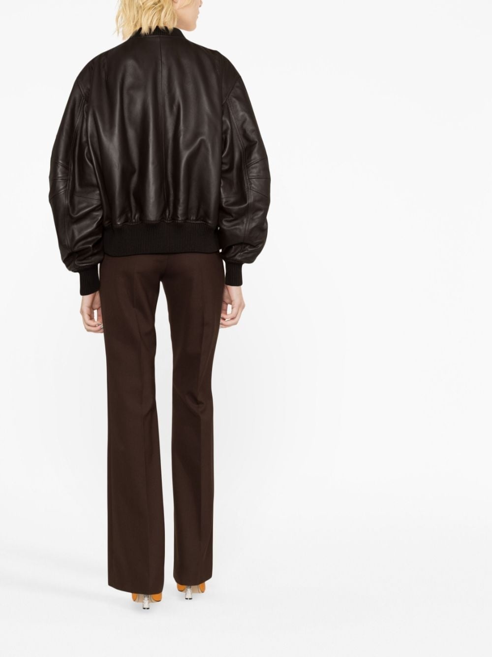 leather bomber jacket - 3