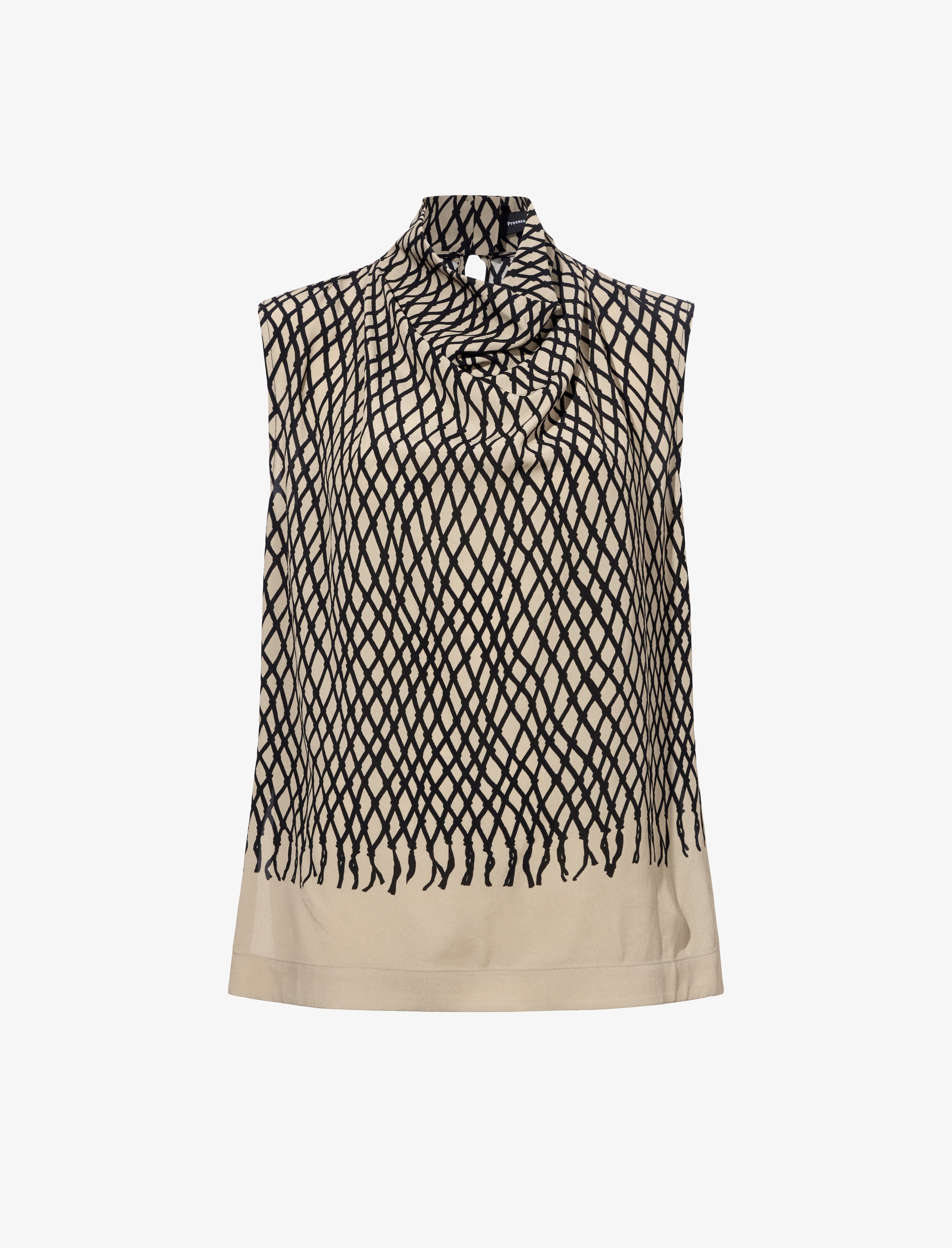 Valerie Top in Printed Viscose Crepe - 1