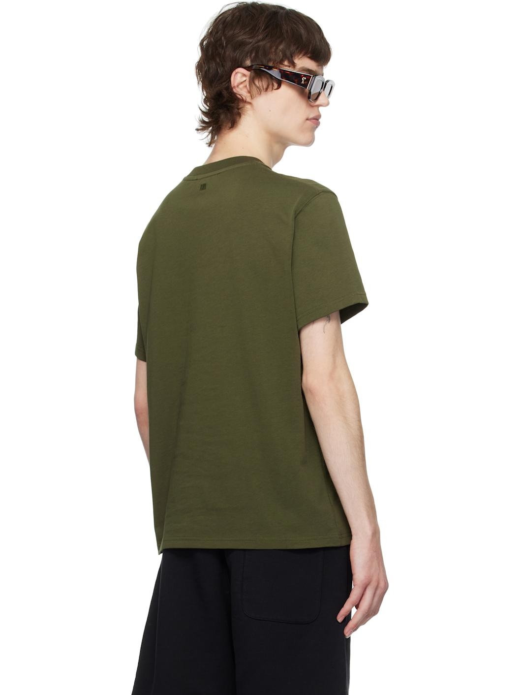 Green Cotton Ami de Coeur T-shirt - 3