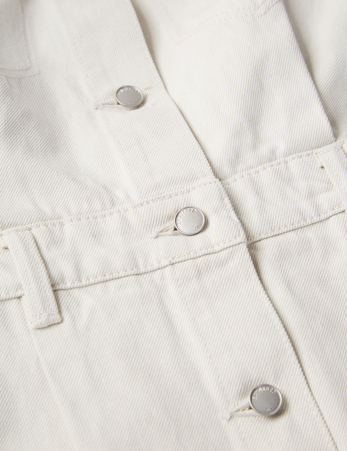 Slashed Seagull Embroidered Denim Dungaree Dress - 13