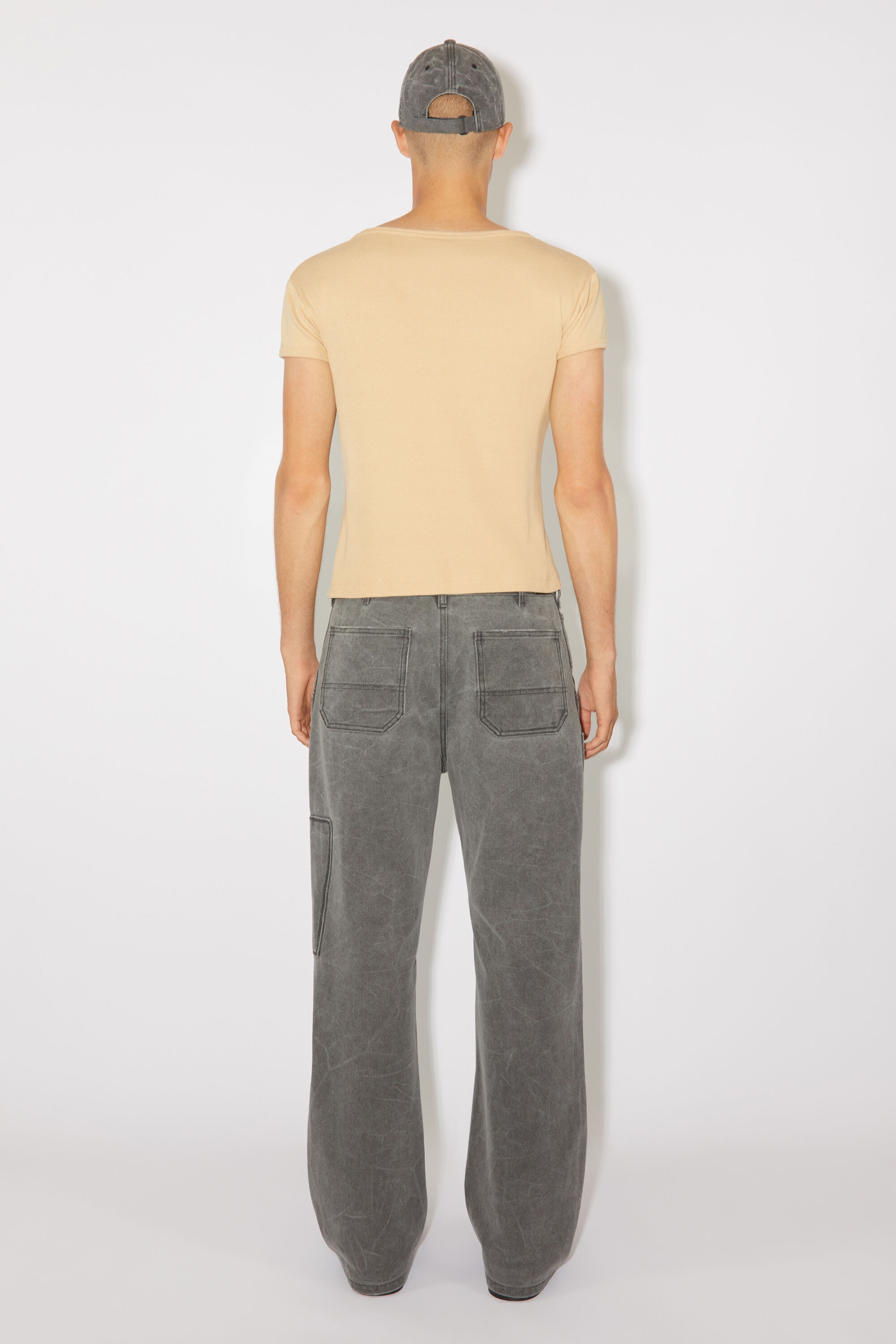 Logo t-shirt - Fitted fit - Biscuit beige - 3