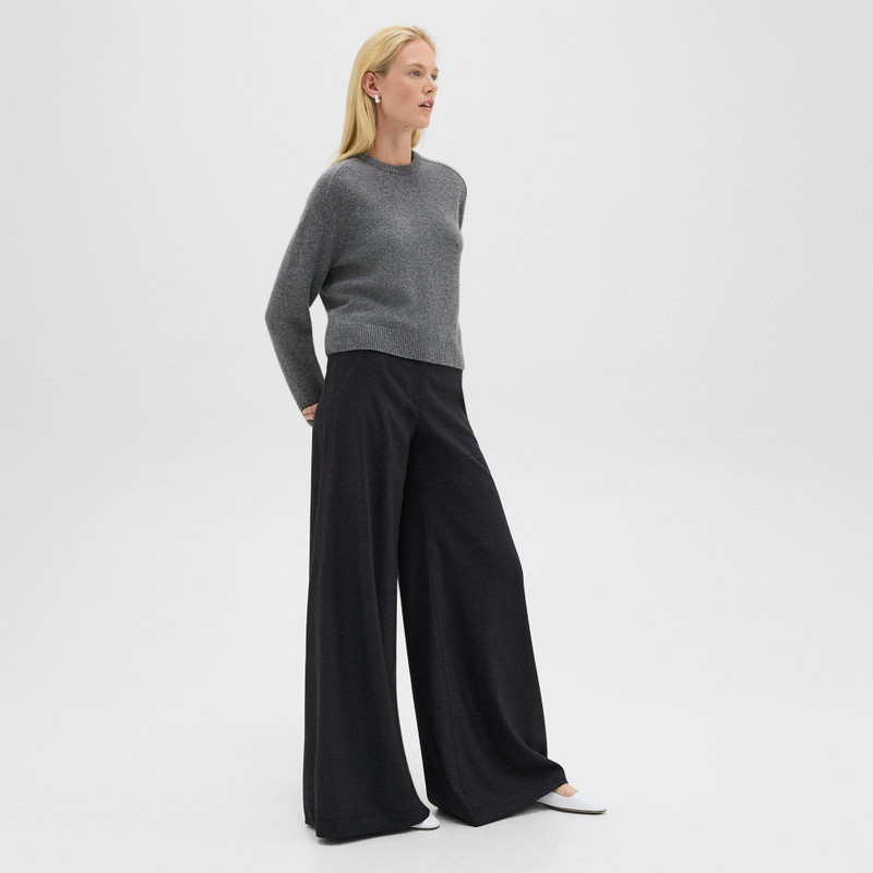 Ultra Wide-Leg Pant in Stretch Flannel 2