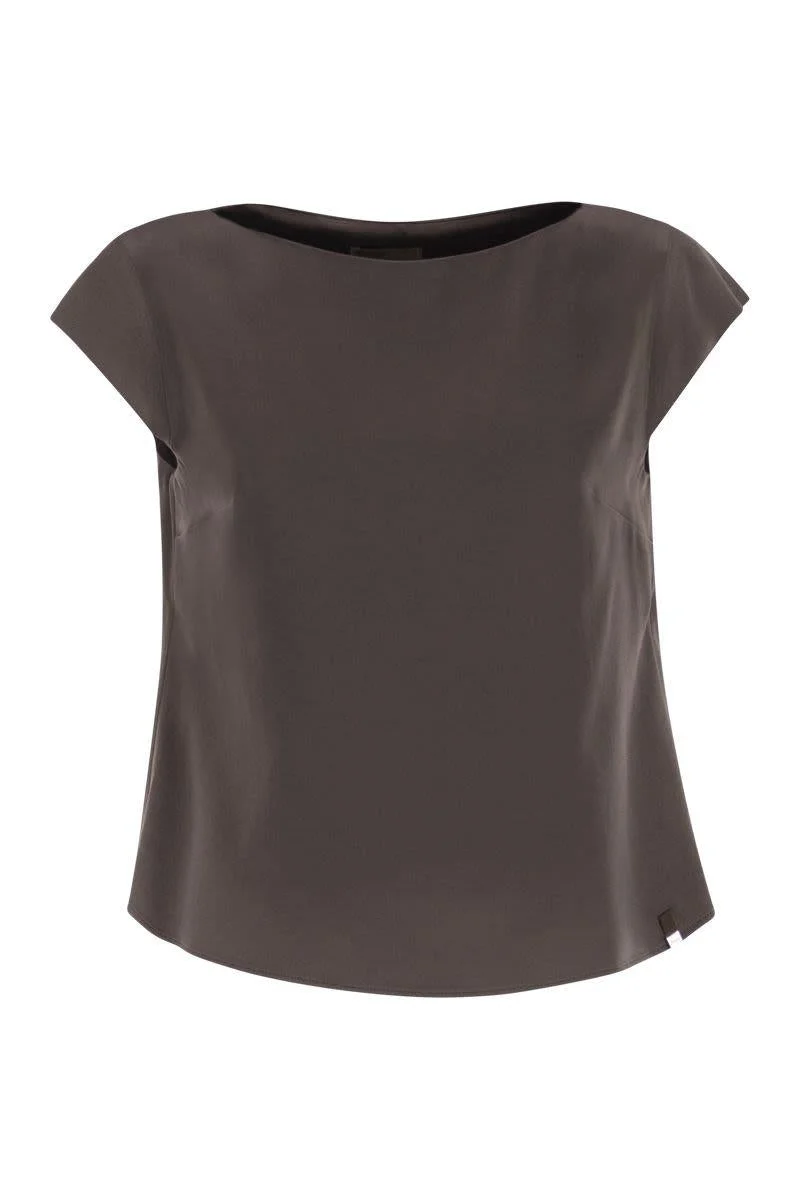 Herno Resort Blouse In Satin Envers - 1