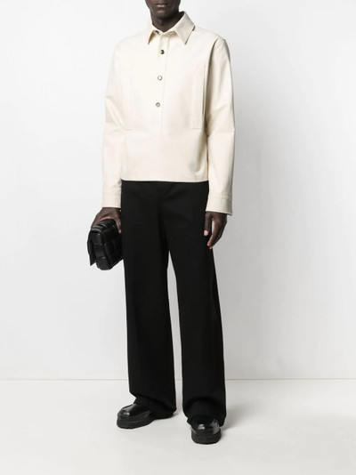 Bottega Veneta classic-collar cotton-twill shirt outlook