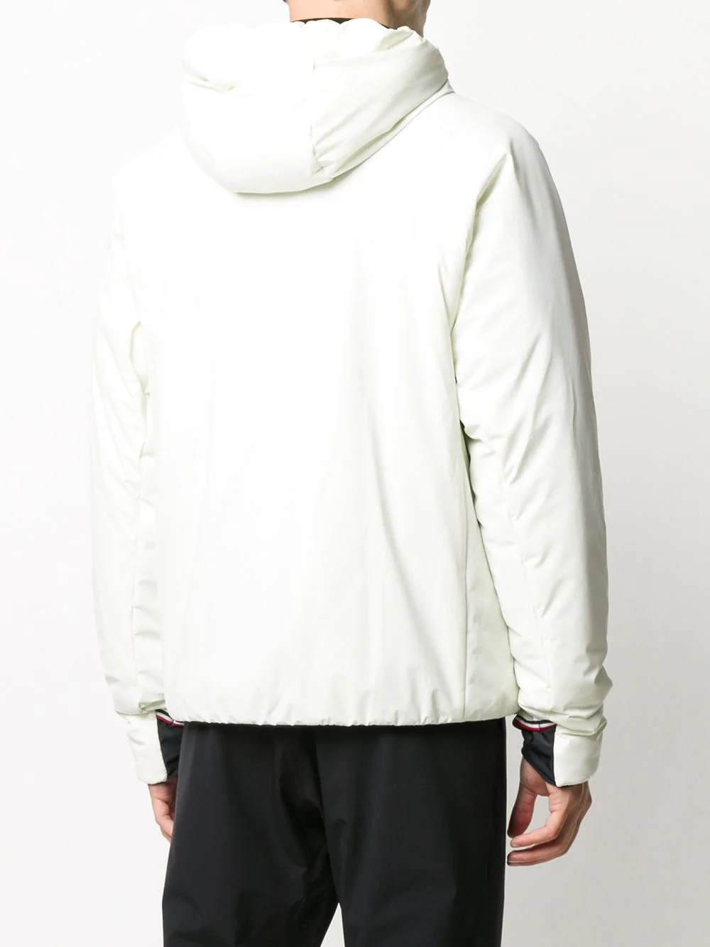 logo-embossed hooded jacket - 4