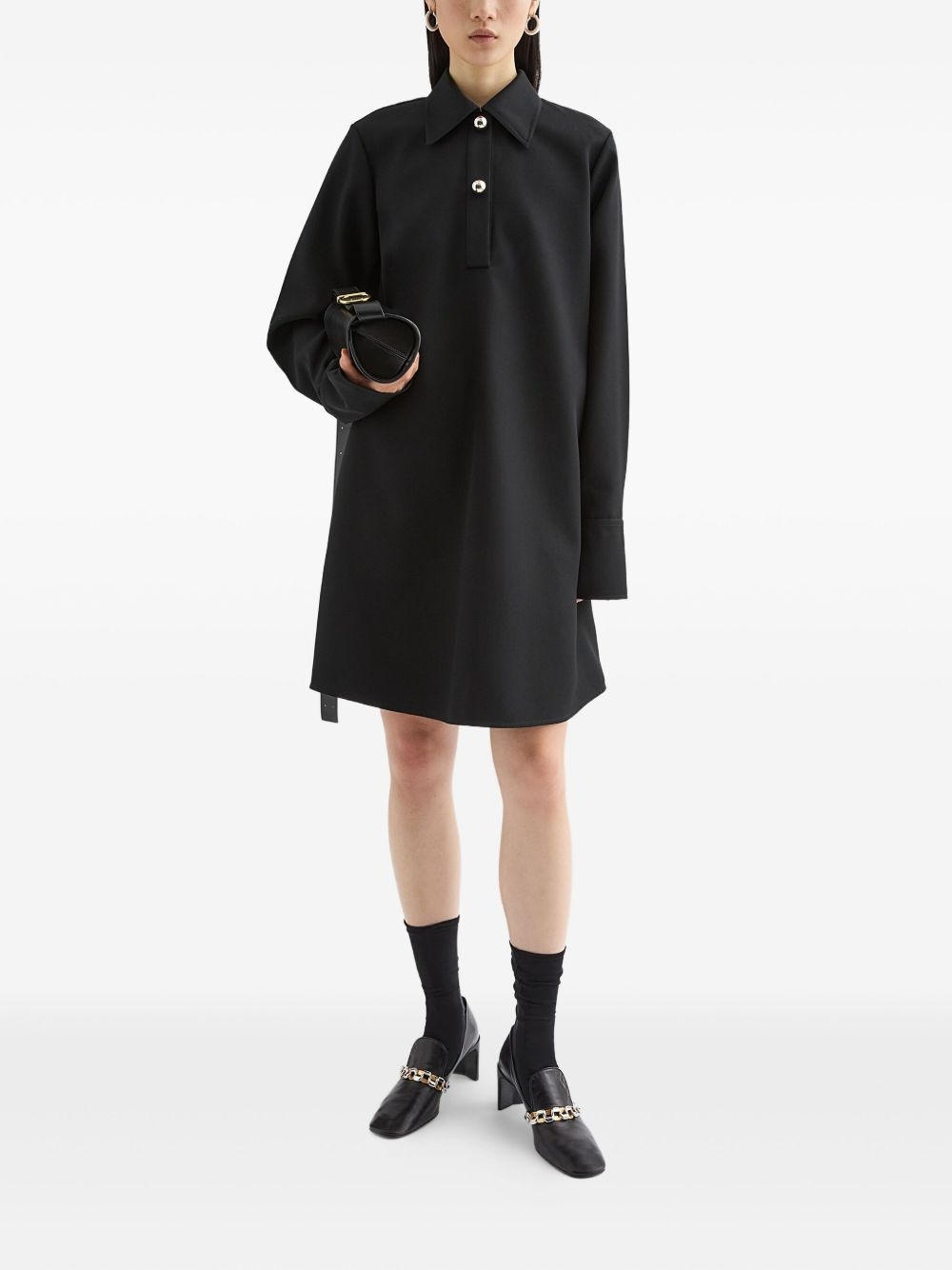 wool polo dress - 2