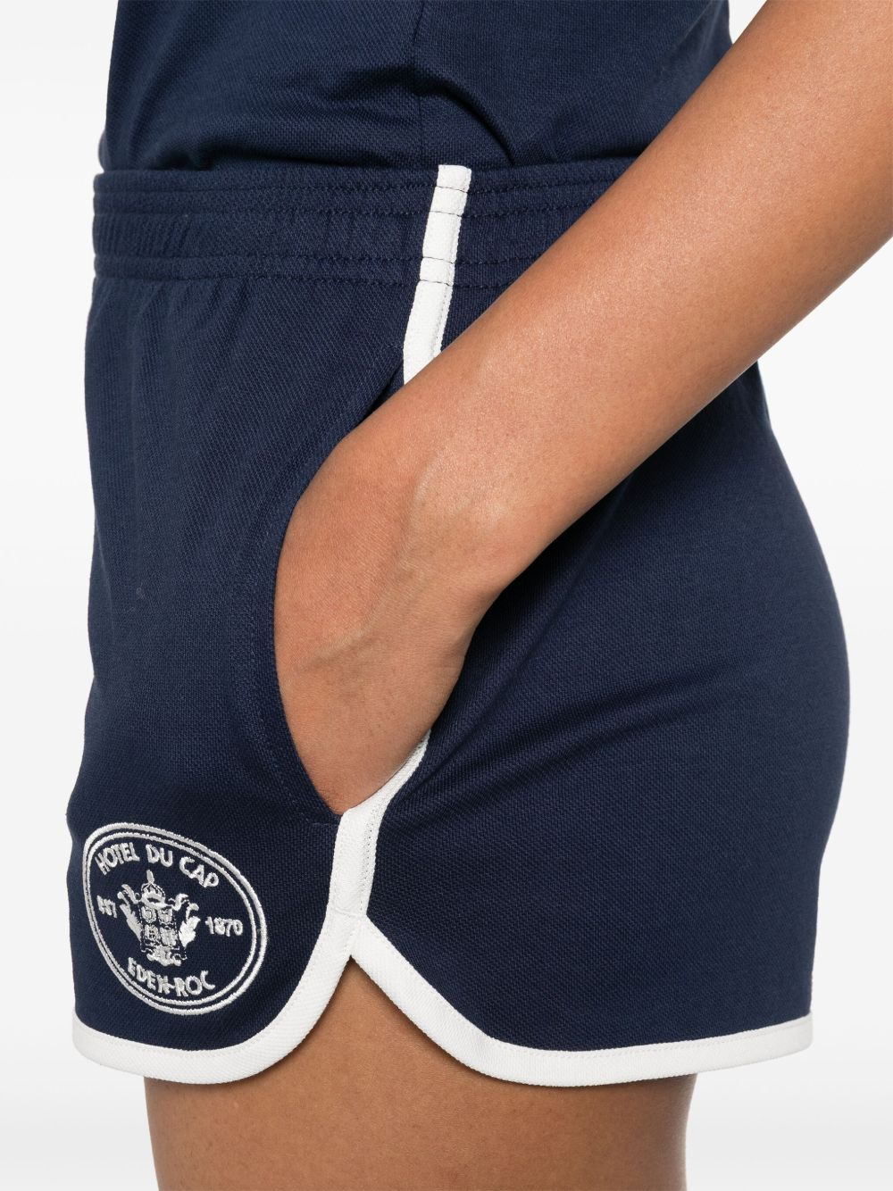 contrast-trim shorts - 5