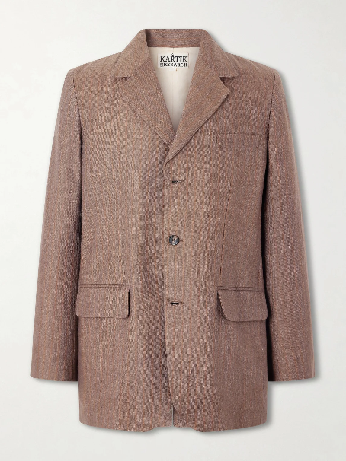 Linen and Wool-Blend Suit Jacket - 1
